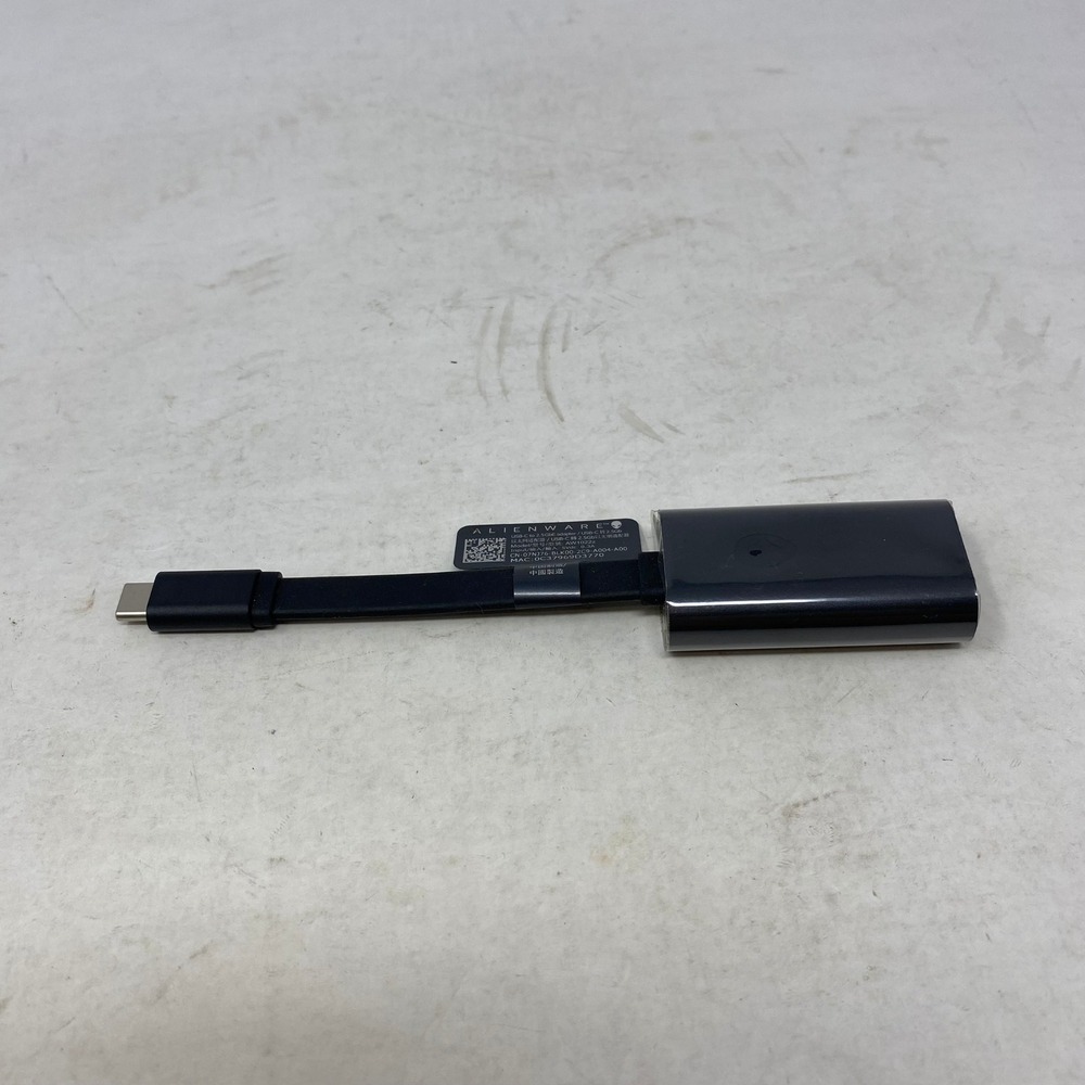 Alienware USB-C to 2.5GbE Ethernet Adapter AW1022z Black 07NJ76 Dongle